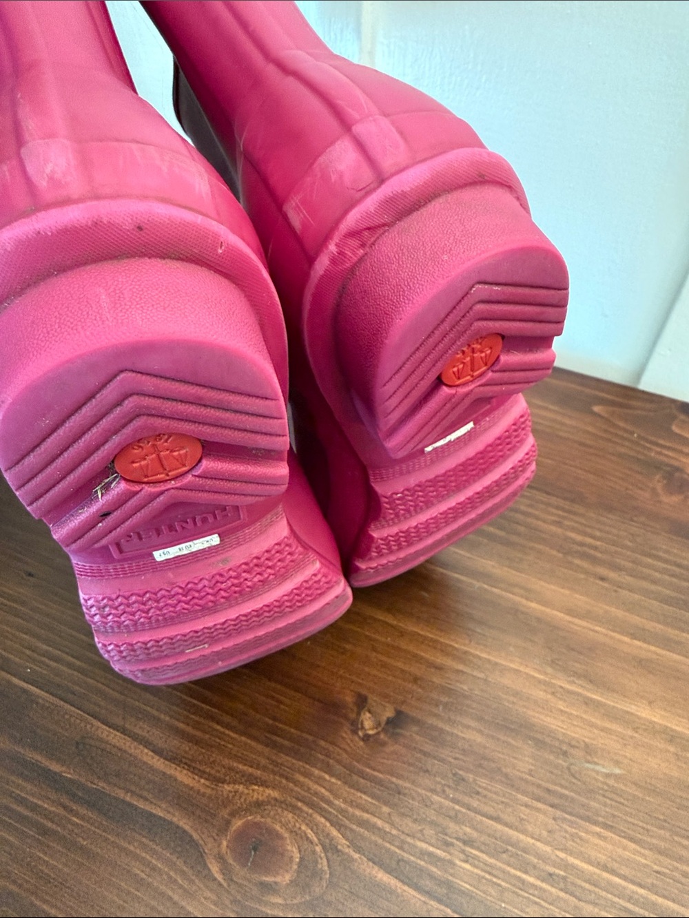Hunter Original Short Rain Boots Magenta Pink Matte Rubber Wellies Women’s 7 - Picture 9 of 12